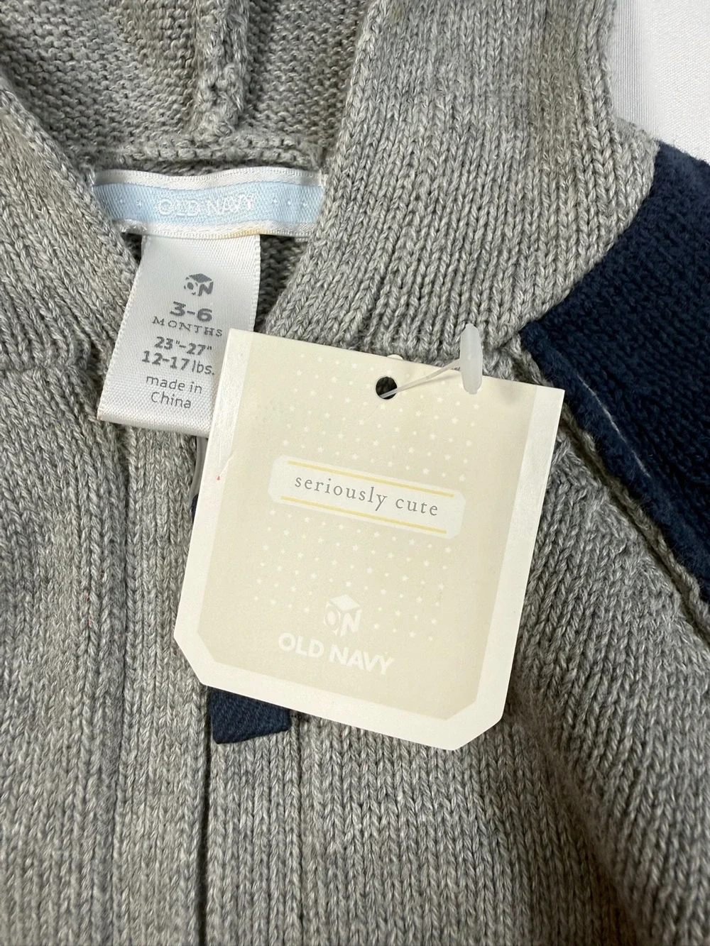 NWT OLD NAVY Y2K Varsity Sweater Hoodie Toddler 3-6M‎ Zip Up Rugby Preppy NEW